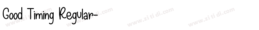 Good Timing Regular字体转换 Good Timing Regular字体转换